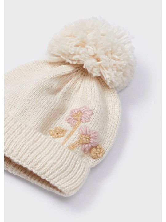MAYORAL KOMPLET CZAPKA SZAL RĘKAWICZKI KREM   10110/70