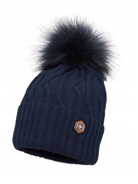 JAMIKS CZAPKA ZIMOWA Z POMPONEM GRANAT LENNHERT II