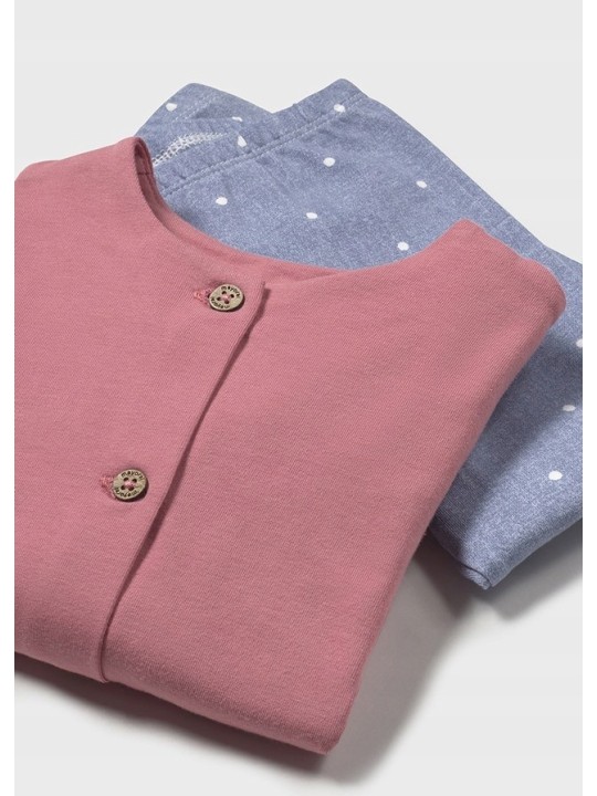 MAYORAL KOMPLET KOSZULKA BLUZA LEGINSY KORAL  1737/91