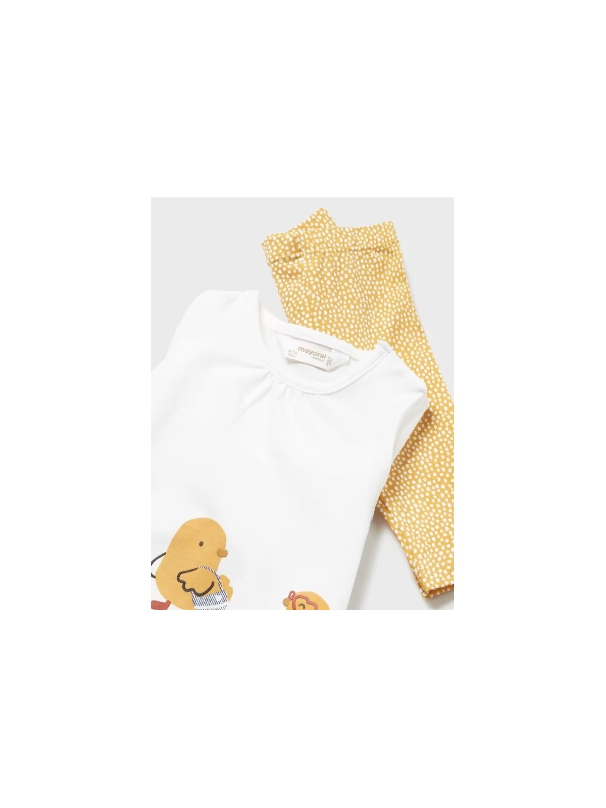 MAYORAL NEWBORN KOMPLET KOSZULKA LEGINSY KOMPLET007