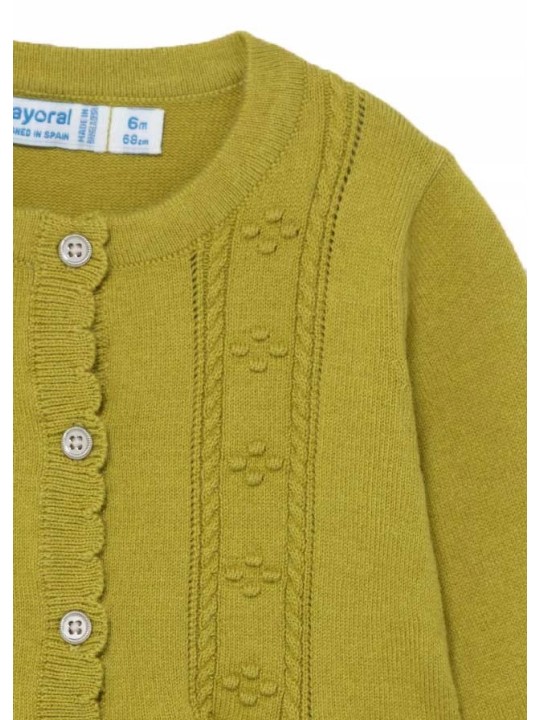 MAYORAL BABY SWETER DLA DZIEWCZYNKI  ZIELEŃ OLIWKA  2387/59