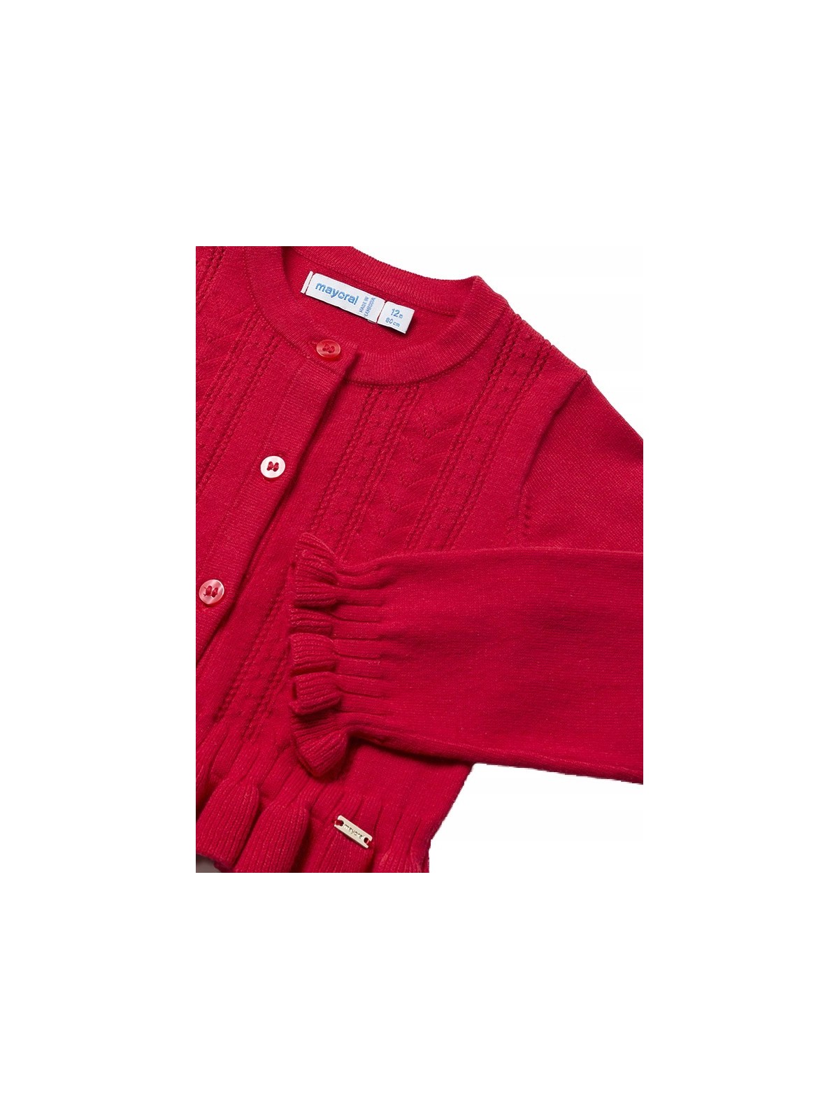 MAYORAL BABY SWETER DLA DZIEWCZYNKI  CZERWONY  1366