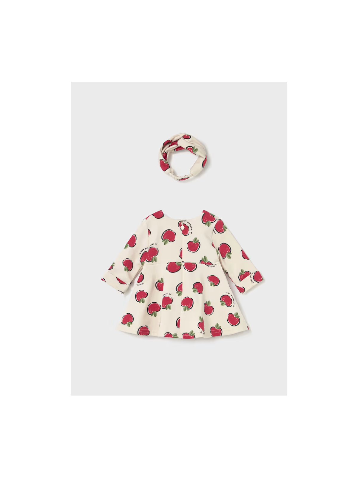 MAYORAL NEWBORN SUKIENKA Z OPASKĄ KREMOWA W JABŁUSZKA 2827