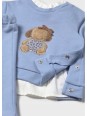 MAYORAL NEWBORN KOMPLET SPODNIE BLUZA BŁĘKIT 2560