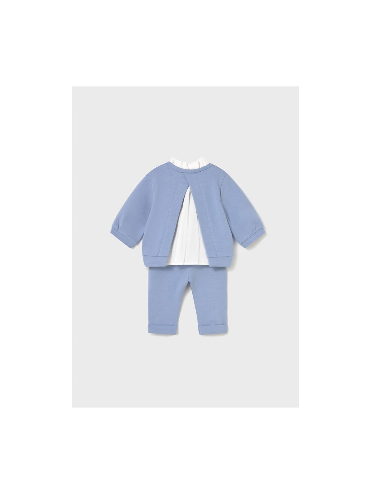 MAYORAL NEWBORN KOMPLET SPODNIE BLUZA BŁĘKIT 2560