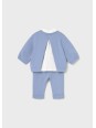 MAYORAL NEWBORN KOMPLET SPODNIE BLUZA BŁĘKIT 2560