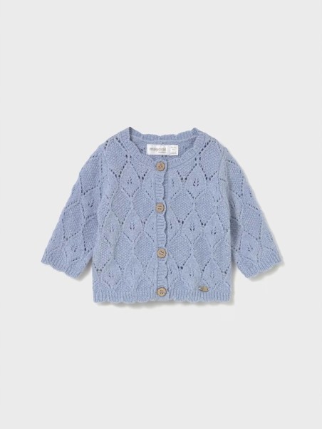 MAYORAL NEWBORN SWETEREK  ROZPINANY BŁĘKIT NIEBIESKI 2332