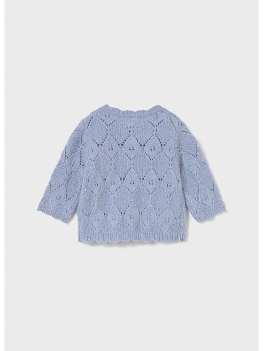 MAYORAL NEWBORN SWETEREK  ROZPINANY BŁĘKIT NIEBIESKI 2332