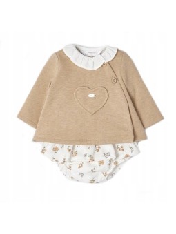 MAYORAL NEWBORN KOMPLET BLUZA MAJTECZKI 2227