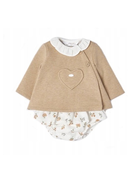 MAYORAL NEWBORN KOMPLET BLUZA MAJTECZKI 2227