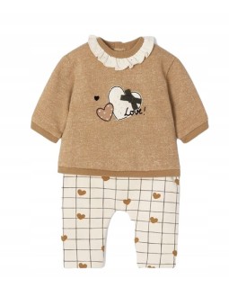 MAYORAL NEWBORN KOMPLET DLA DZIEWCZYNKI BLUZA LEGINSY 2706