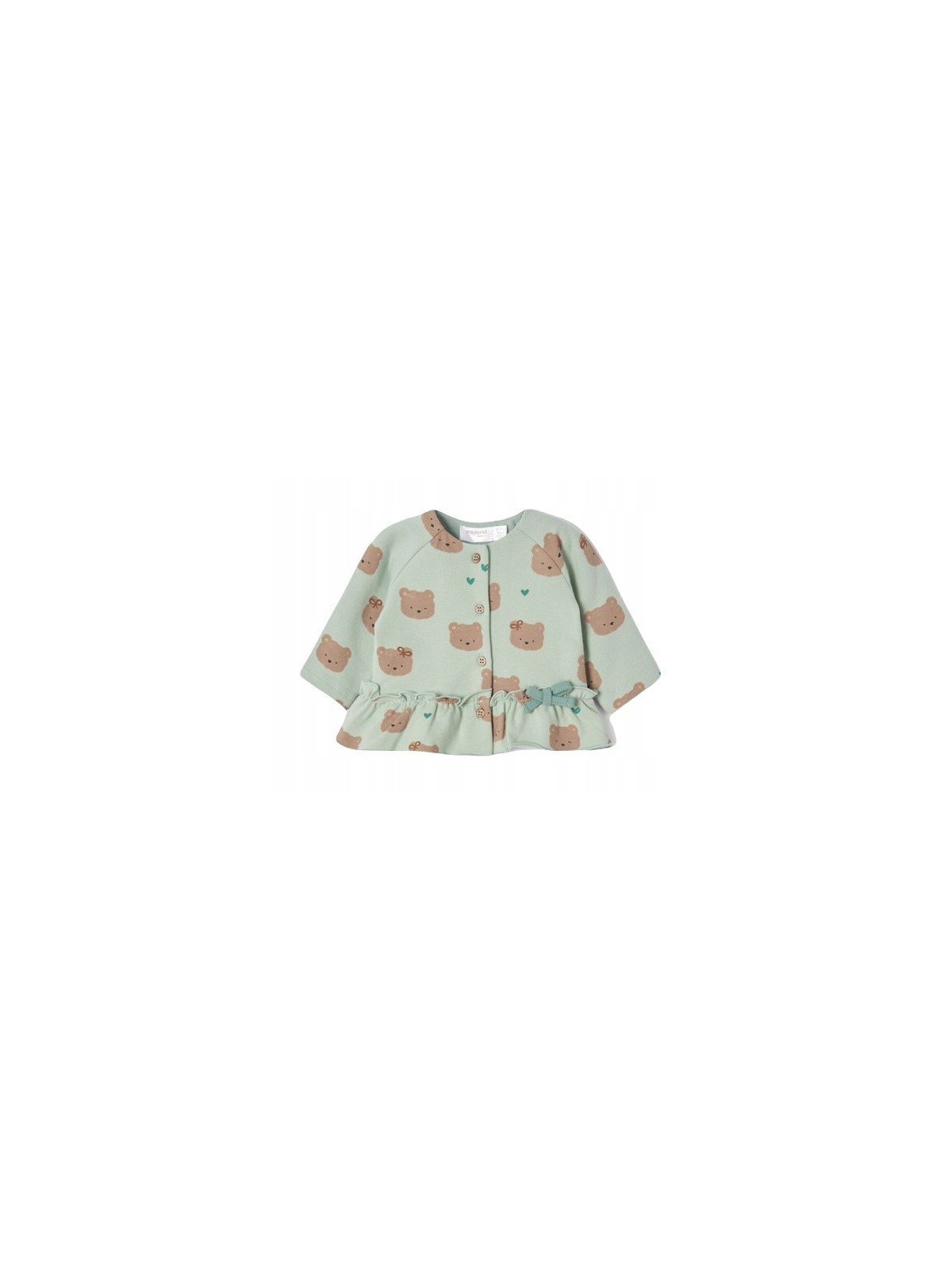 MAYORAL NEWBORN KOMPLET DLA DZIEWCZYNKI  BLUZA ROZPINANA BODY SPODNIE 2716/60