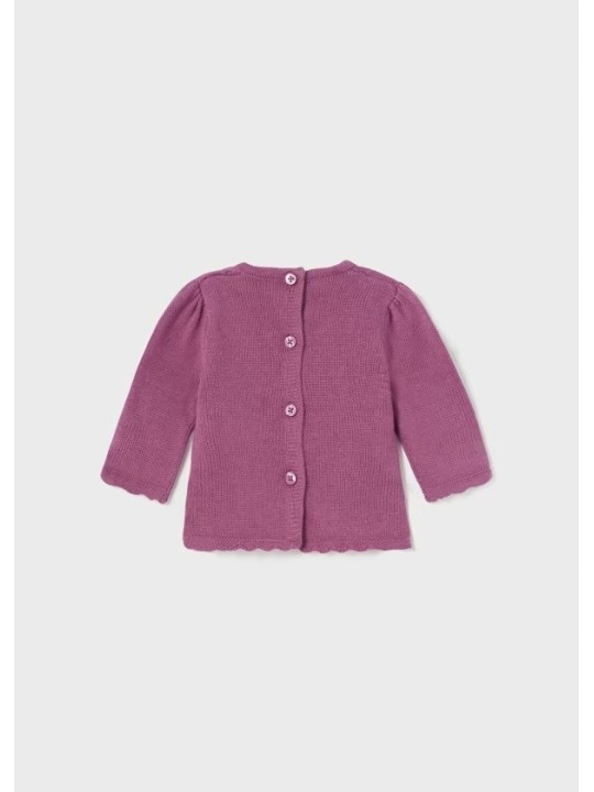 MAYORAL NEWBORN SWETER DLA DZIEWCZYNKI  FIOLET WRZOS SWETER004