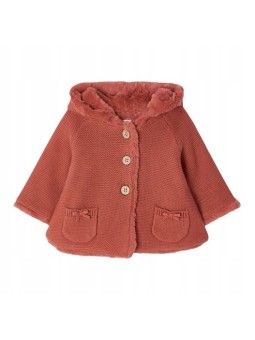 MAYORAL NEWBORN SWETEREK FUTERKO Z KAPTUREM DLA DZIEWCZYNKI 2395