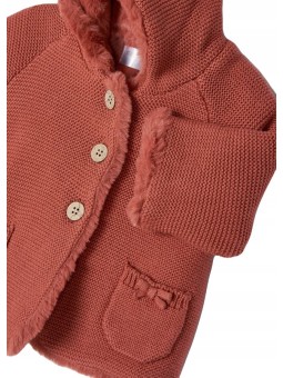 MAYORAL NEWBORN SWETEREK FUTERKO Z KAPTUREM DLA DZIEWCZYNKI 2395