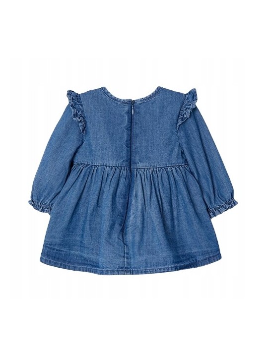 MAYORAL NEWBORN SUKIENKA JEANSOWA KWIATKI HAFTY 2827