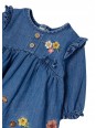 MAYORAL NEWBORN SUKIENKA JEANSOWA KWIATKI HAFTY 2827