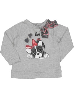 BIRBA TRYBEYOND BLUZKA KOSZULKA DLA DZIEWCZYNKI SZARA 999 54011 00 46B