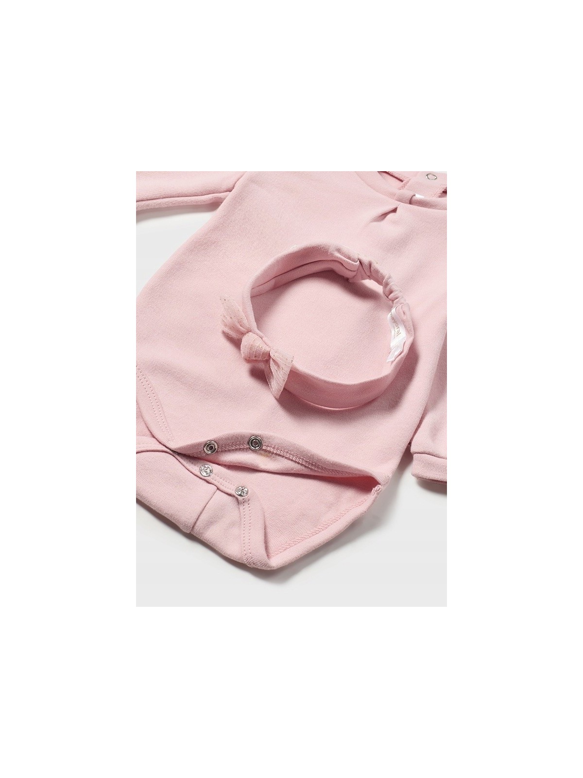 MAYORAL NEWBORN KOMPLET  BODY SPÓDNICZKA TIUL  OPASKA ROŻ 2814/30