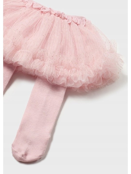 MAYORAL NEWBORN KOMPLET  BODY SPÓDNICZKA TIUL  OPASKA ROŻ 2814/30