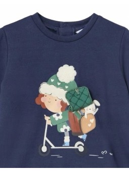 MAYORAL BABY  SUKIENKA DLA DZIEWCZYNKI GRANAT SUKIENKA003