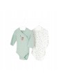 MAYORAL NEWBORN BODY DLA DZIEWCZYNKI  NA DŁUGI RĘKAW 2 PAK 2701/65