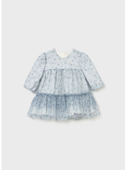 MAYORAL NEWBORN SUKIENKA WIZYTOWA TIULBŁĘKIT KWIATKI 2817/4