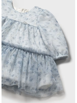 MAYORAL NEWBORN SUKIENKA WIZYTOWA TIULBŁĘKIT KWIATKI 2817/4