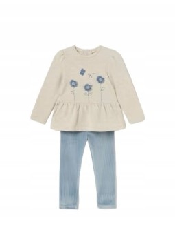 MAYORAL BABY KOMPLET BLUZA Z  FALBANKĄ LEGINSY ASKAMIT KOMPLET004