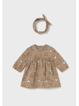 MAYORAL NEWBORN SUKIENKA OPASKA NA WŁOSY BRĄŻ BEŻ KAMEL 2825