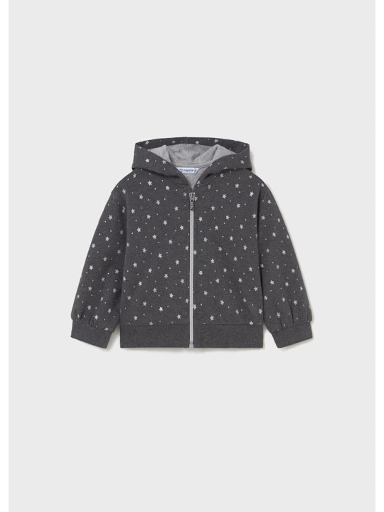 MAYORAL BABY KOMPLET BLUZA Z ROZPIANA W SREBRNE GWIAZDKI KOSZULKA KREM LEGINSY DZWONY 2842