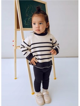 MAYORAL BABY KOMPLET DZIANINOWY SWETER SPODNIE GRANAT BEŻ 2595