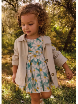 MAYORAL BABY PŁASZCZ KURTKA DLA DZIEWCZYNKI BEŻ 1494/95