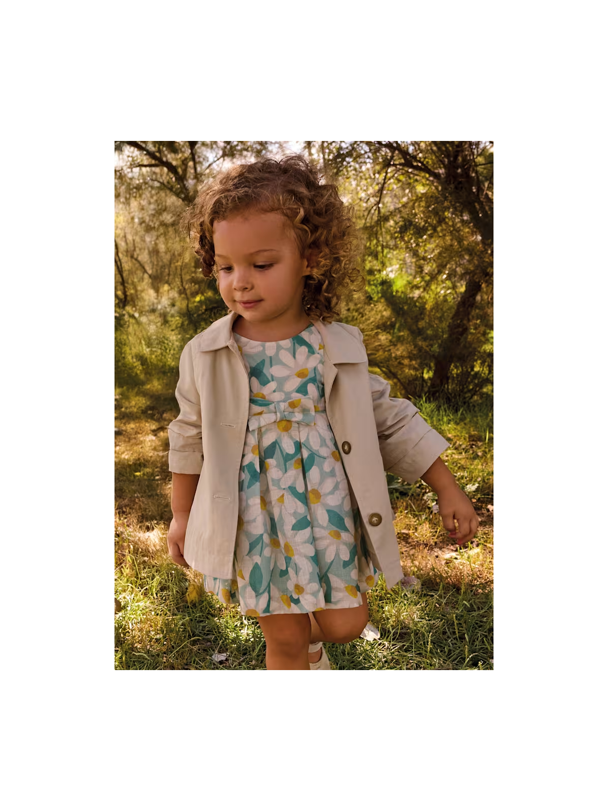 MAYORAL BABY PŁASZCZ KURTKA DLA DZIEWCZYNKI BEŻ 1494/95