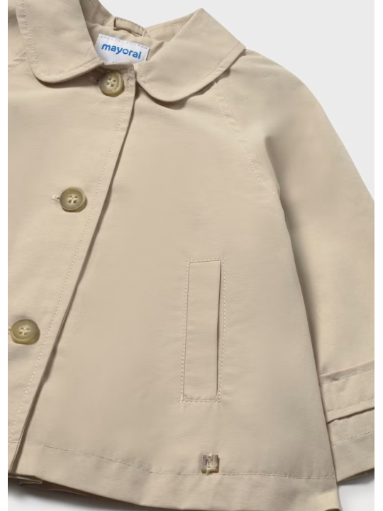 MAYORAL BABY PŁASZCZ KURTKA DLA DZIEWCZYNKI BEŻ 1494/95