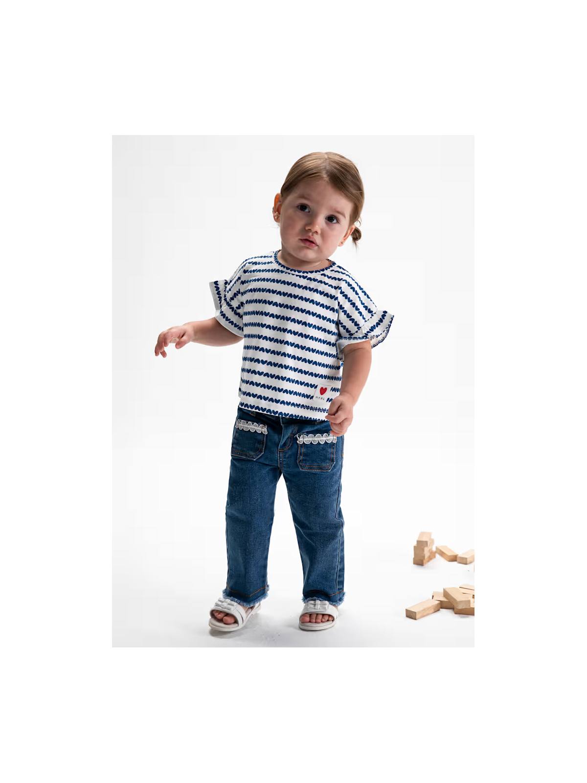 MAYORAL BABY SPODNIE JEANS RELAXED FIT DLA DZIEWCZYNKI 1511/74