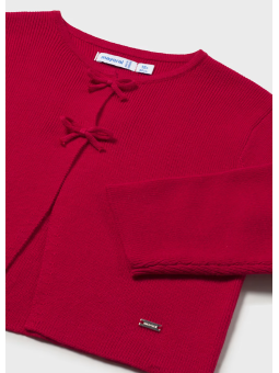 MAYORAL BABY SWETER DLA DZIEWCZYNKI CZERWONY 1307/50