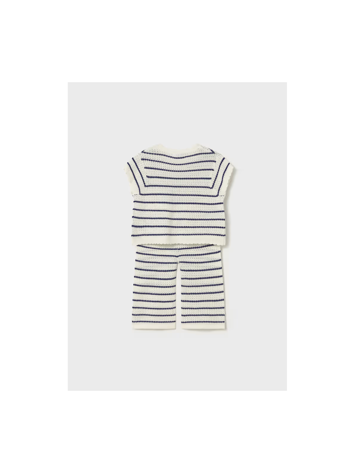 MAYORAL BABY KOMPLET AŻUROWY KOSZULKA NA KRÓTKI RĘKAW W SERDUSZKA SPODNIE 1516/26