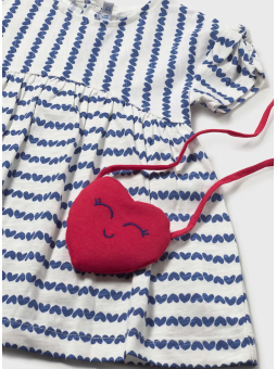 MAYORAL BABY SUKIENKA NA KRÓTKI RĘKAW DLA DZIEWCZYNKI BIAŁY GRANAT 1919/50