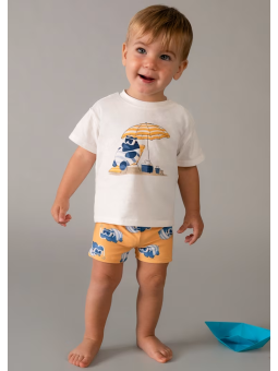 MAYORAL BABY  KOMPLET KĄPIELOWY DLA CHŁOPCA OCHRONA UV  1661/76