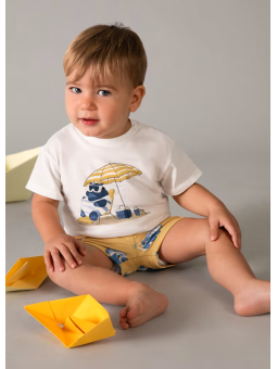 MAYORAL BABY  KOMPLET KĄPIELOWY DLA CHŁOPCA OCHRONA UV  1661/76