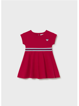 MAYORAL BABY SUKIENKA NA KRÓTKI RĘKAW DLA DZIEWCZYNKI CZERWONA 1918/60