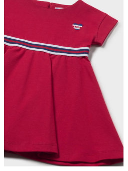 MAYORAL BABY SUKIENKA NA KRÓTKI RĘKAW DLA DZIEWCZYNKI CZERWONA 1918/60