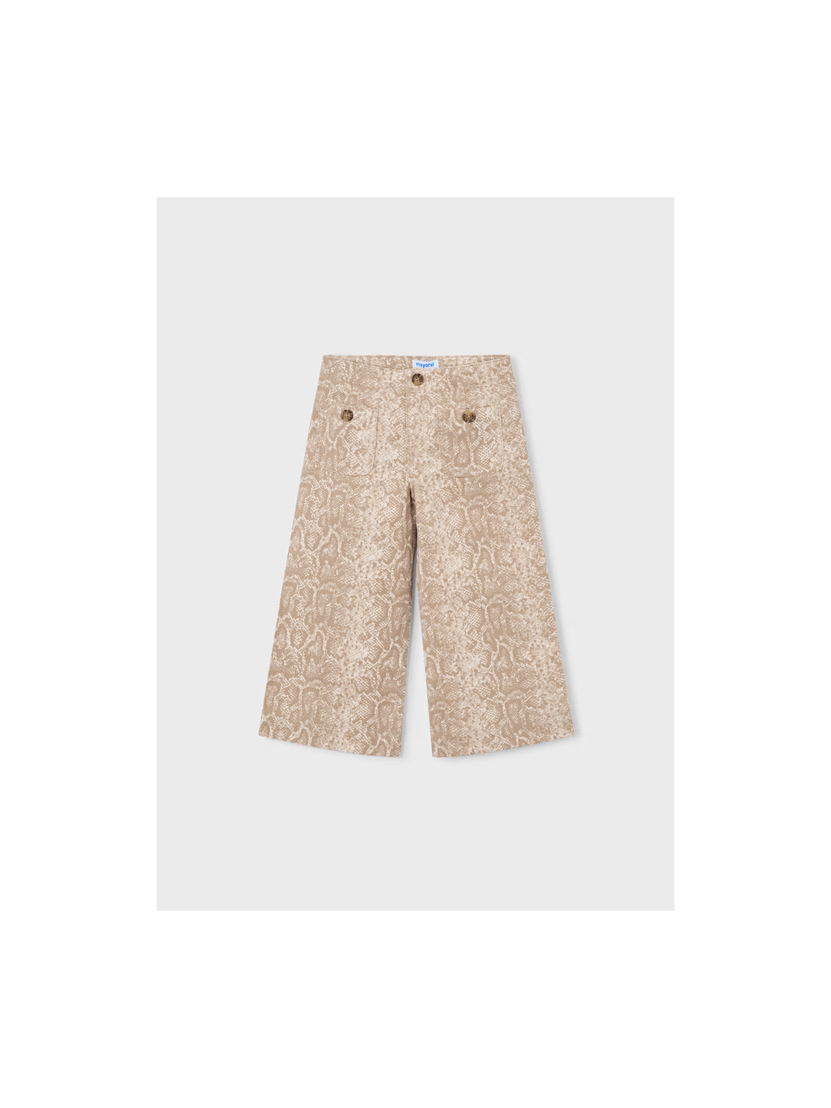 MAYORAL SPODNIE JEANSY SZEROKIE BRĄZ BEŻ 3587/20