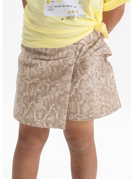 MAYORAL SPÓDNICA SPÓDNICZKA JEANS BRĄZ BEŻ 3904/57