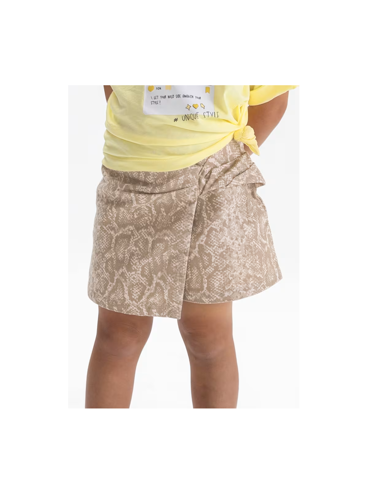 MAYORAL SPÓDNICA SPÓDNICZKA JEANS BRĄZ BEŻ 3904/57