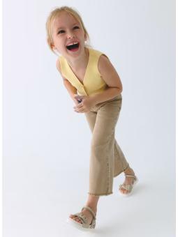 MAYORAL SPODNIE JEANSY SZEROKIE BRĄZOWE 3588/25