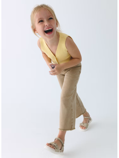 MAYORAL SPODNIE JEANSY SZEROKIE BRĄZOWE 3588/25