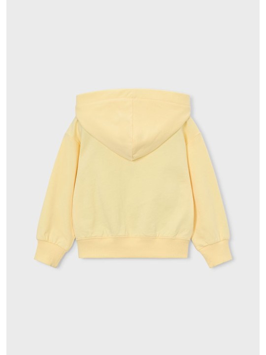 MAYORAL BLUZA Z KAPTUREM ROZPINANA DLA DZIEWCZYNKI ŻÓŁTA 3457/40