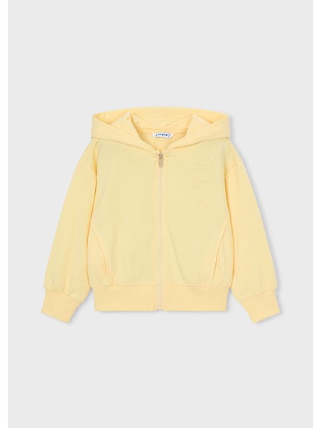 MAYORAL BLUZA Z KAPTUREM ROZPINANA DLA DZIEWCZYNKI ŻÓŁTA 3457/40